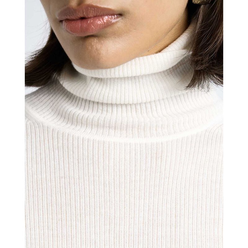 Cue Merino Turtle Neck Ribbed Knit image number 2